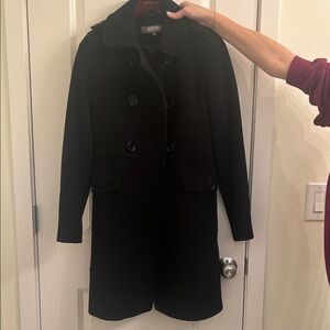 Kenneth Cole Reaction Black Trench Coat